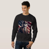 Patriotischer Wolf Sweatshirt (Vorne ganz)
