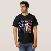 Patriotischer Wolf T-Shirt (Vorne ganz)