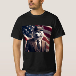 Patriotischer Wolf T-Shirt