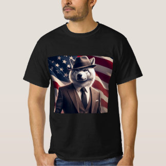Patriotischer Wolf T-Shirt