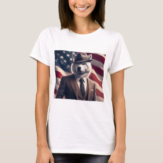 Patriotischer Wolf T-Shirt