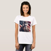 Patriotischer Wolf T-Shirt (Vorne ganz)