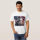 Patriotischer Wolf T-Shirt (Vorne ganz)