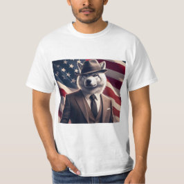 Patriotischer Wolf T-Shirt