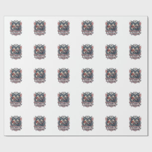 Patriotischer Wüstenstraßen-Entdecker Geschenkpapier