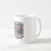 Patriotischer Wüstenstraßen-Entdecker Kaffeetasse (VorderseiteRechts)