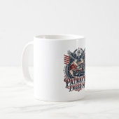 Patriotischer Wüstenstraßen-Entdecker Kaffeetasse (Vorderseite Links)