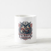Patriotischer Wüstenstraßen-Entdecker Kaffeetasse (Mittel)