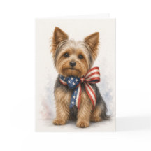 Patriotischer Yorkshire Terrier - Yorkie 4. Juli