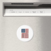 Patriotischer Zahnarzt Zahn Flagge Magnet (In Situ (Geschirrspüler))