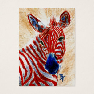 Patriotischer Zebra ArtCard