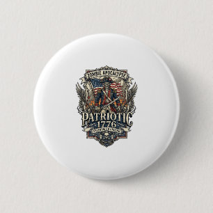 Patriotischer Zombie Patriot General Zombie Apokal Button