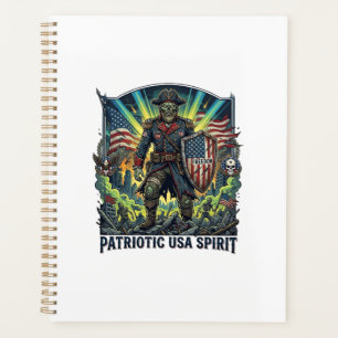 Patriotischer Zombie Patriot General Zombie Apokal Planer