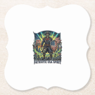 Patriotischer Zombie Patriot General Zombie Apokal Untersetzer