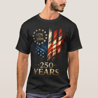 Patriotisches 250-Jahre-Erbe T-Shirt