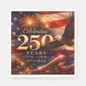 Patriotisches 250. Jubiläum Serviette (Vorderseite)