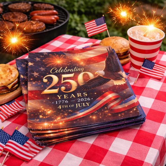 Patriotisches 250. Jubiläum Serviette