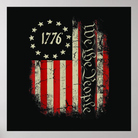Patriotisches 4. Juli Amerika Poster (Vorne)