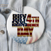 Patriotisches 4. Juli-Flaggen-Design Button (Beispiel)