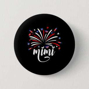 Patriotisches 4. Juli Mimi Feuerwerk Little Fireer Button