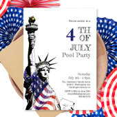 Patriotisches 4. Juli Party Einladung