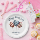 Patriotisches 4. Juli Party Pappteller (Party)