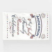 Patriotisches 4. Juli-Wiedersehensdesign Banner (Horizontal)