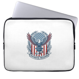 Patriotisches Abschluss-Vektorgrafik-T-Shirt Laptopschutzhülle