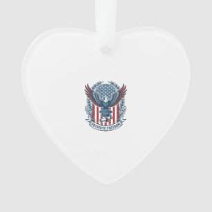 Patriotisches Abschluss-Vektorgrafik-T-Shirt Ornament