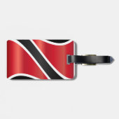 Patriotisches Abstraktes 868 Dot Pattern Trinbago  Gepäckanhänger (Rückseite horizontal)