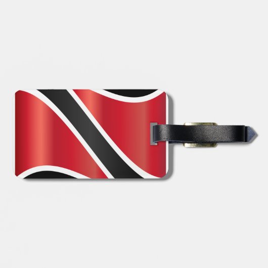 Patriotisches Abstraktes 868 Dot Pattern Trinbago Gepäckanhänger (Rückseite horizontal)