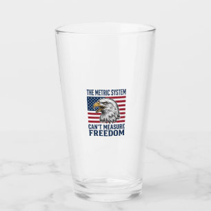 Patriotisches Adler-Freiheitszitat Vintage-Vector- Glas