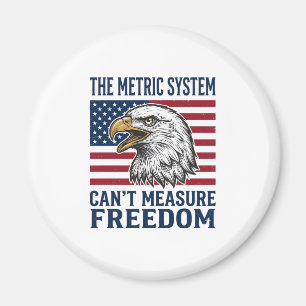 Patriotisches Adler-Freiheitszitat Vintage-Vector- Magnet