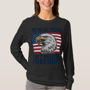 Patriotisches Adler-Freiheitszitat Vintage-Vector- T-Shirt
