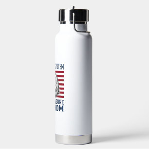 Patriotisches Adler-Freiheitszitat Vintage-Vector- Trinkflasche