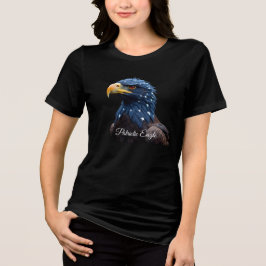 Patriotisches Adler Mädchen T-Shirt Tri-Blend Shirt