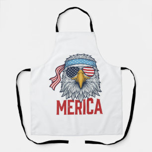 Patriotisches Adler Merica Vintage Gravur Shirt De Schürze