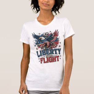 Patriotisches Adler-T-Shirt – Amerikanische Flagge T-Shirt