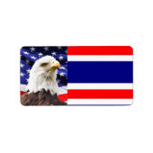 Patriotisches Adressetikett (Vorne)