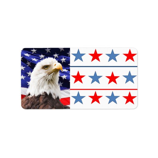Patriotisches Adressetikett (Vorne)