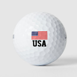 Patriotisches American Flag Golf Set | Stolz der U Golfball