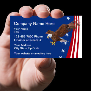 Patriotisches Americana-Thema Adler Visitenkarte