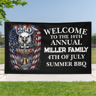 Patriotisches Amerika 250 Adlerbanner Banner