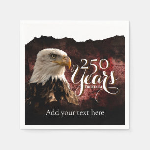 Patriotisches Amerika 250. Geburtstags-Papier-Tasc Serviette