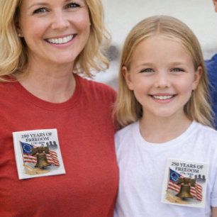 Patriotisches Amerika 250-Jahr-Jubiläum Button