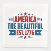 Patriotisches Amerika, das schöne Papier Napkin Serviette (Vorderseite)