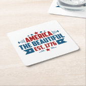 Patriotisches Amerika - der wunderschöne Untersetz Rechteckiger Pappuntersetzer (angewinkelt)