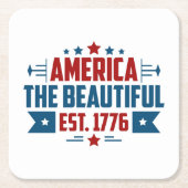 Patriotisches Amerika - der wunderschöne Untersetz Rechteckiger Pappuntersetzer (Vorderseite)