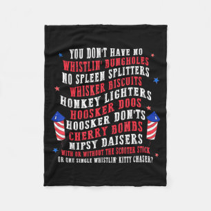 Patriotisches Amerika-Jubiläum Unabhängigkeitstag Fleecedecke