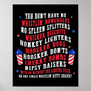 Patriotisches Amerika-Jubiläum Unabhängigkeitstag Poster